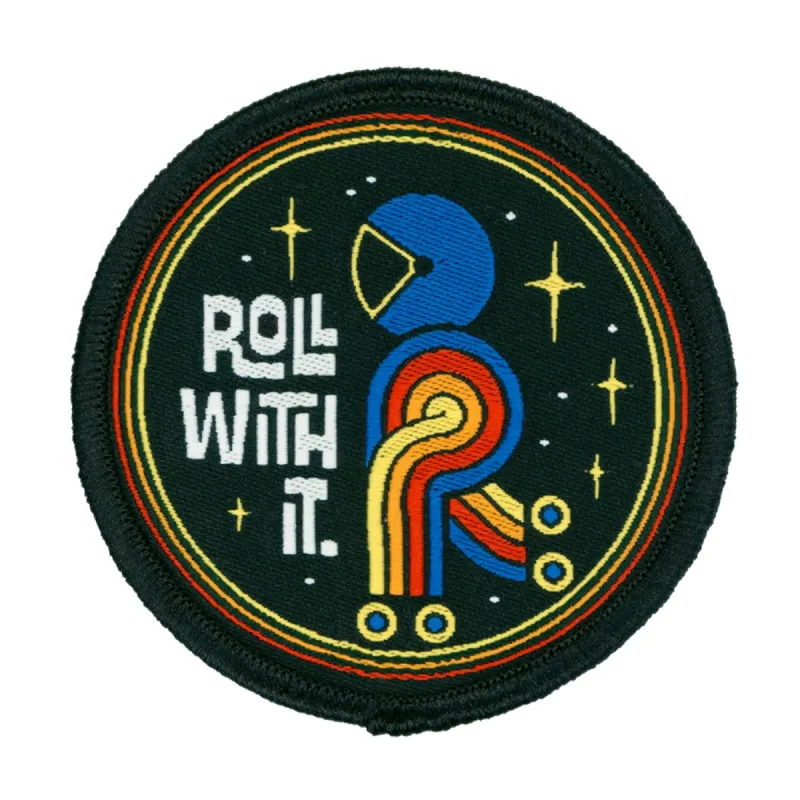 Roll With It Rollerskating Patch sold by Black Maple Trading