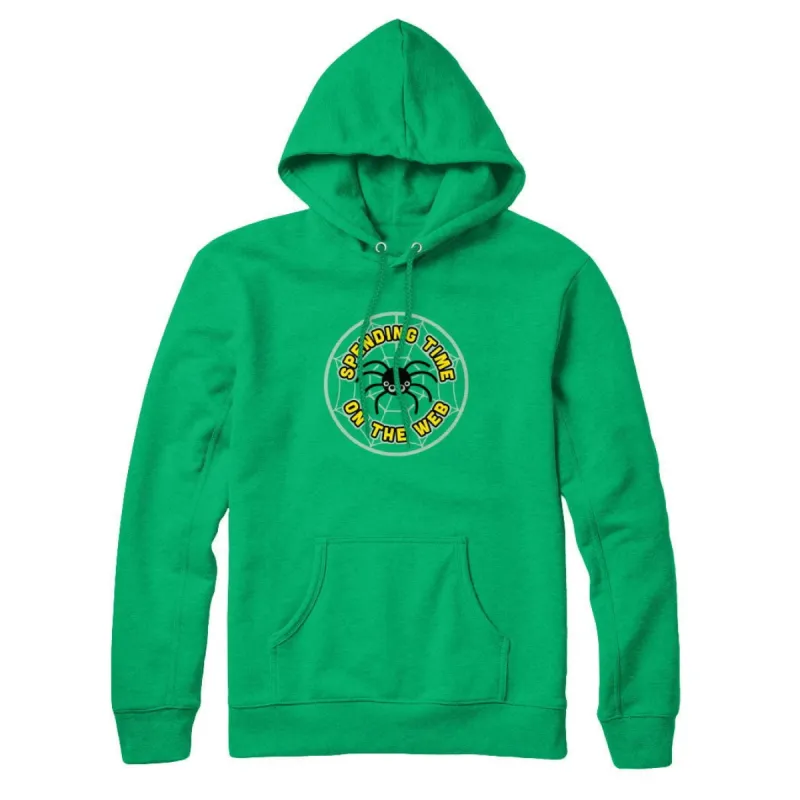 Spending Time on the Web Sweatshirt and Hoodie sold by Black Maple Trading