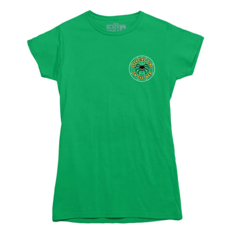 Spending Time on the Web T-Shirt made by Black Maple Trading