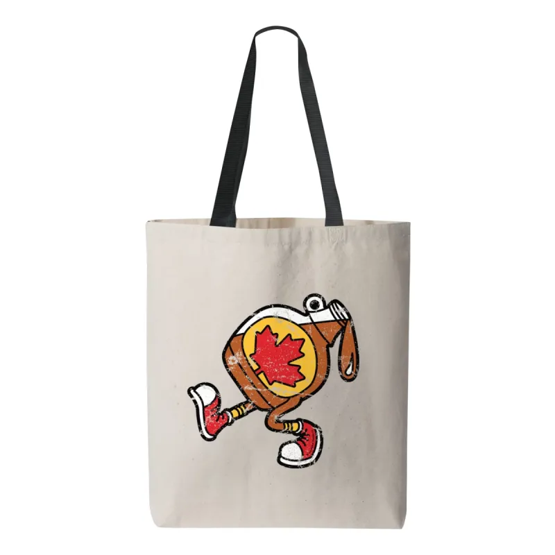 The Best Maple Syrup Canvas Tote Bag Natural with Black sold by Black Maple Trading