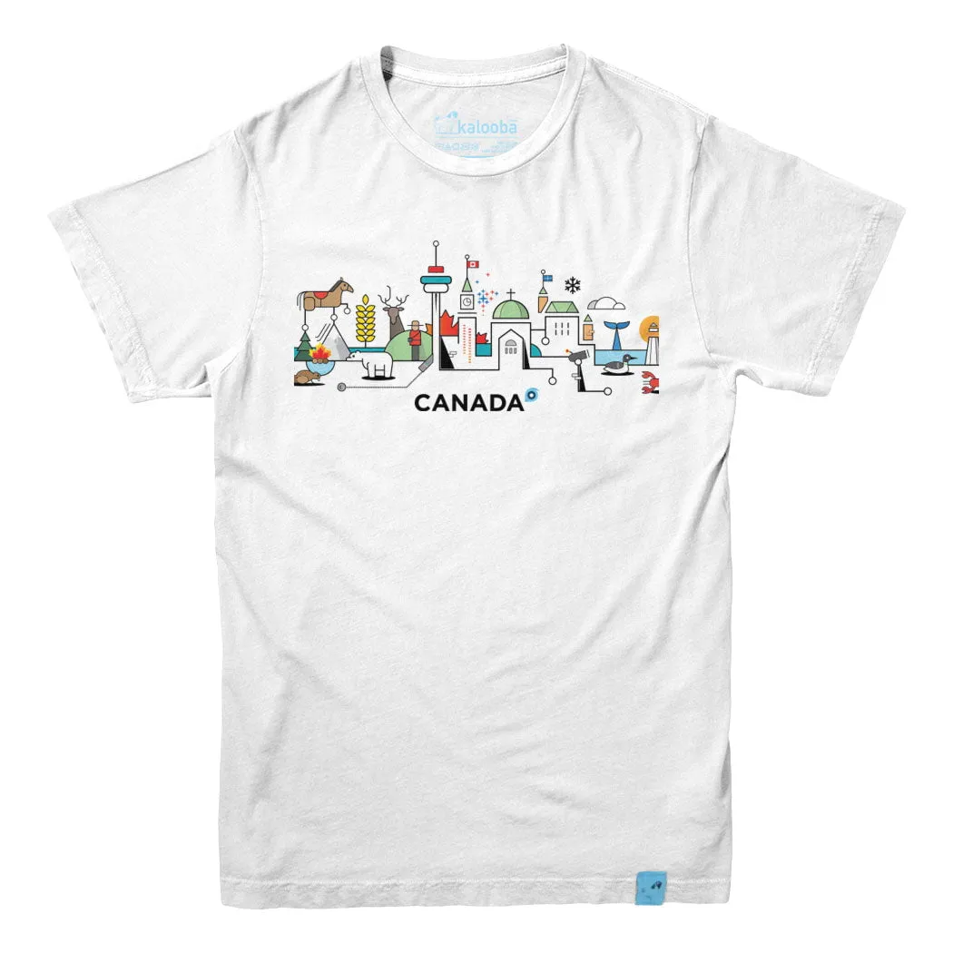 Kalooba Canada Skyline T-shirt sold by Black Maple Trading product image thumbnail 4