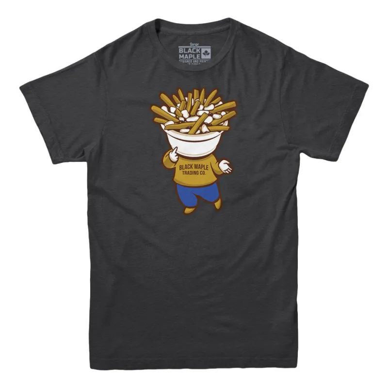 Poutine Head T-shirt sold by Black Maple Trading