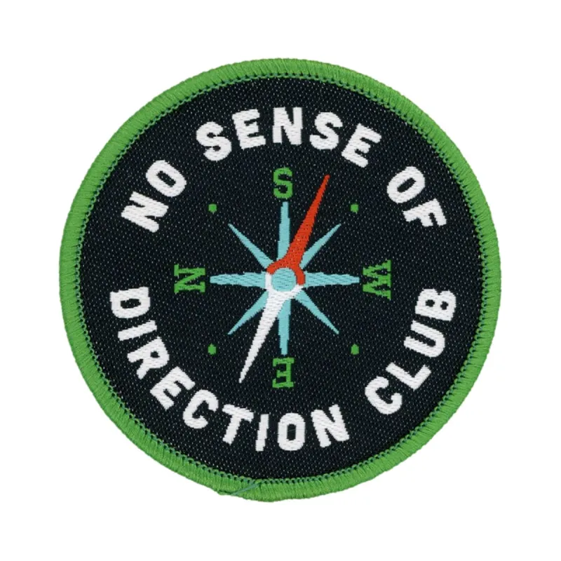 No Sense of Direction Club Patch sold by Black Maple Trading