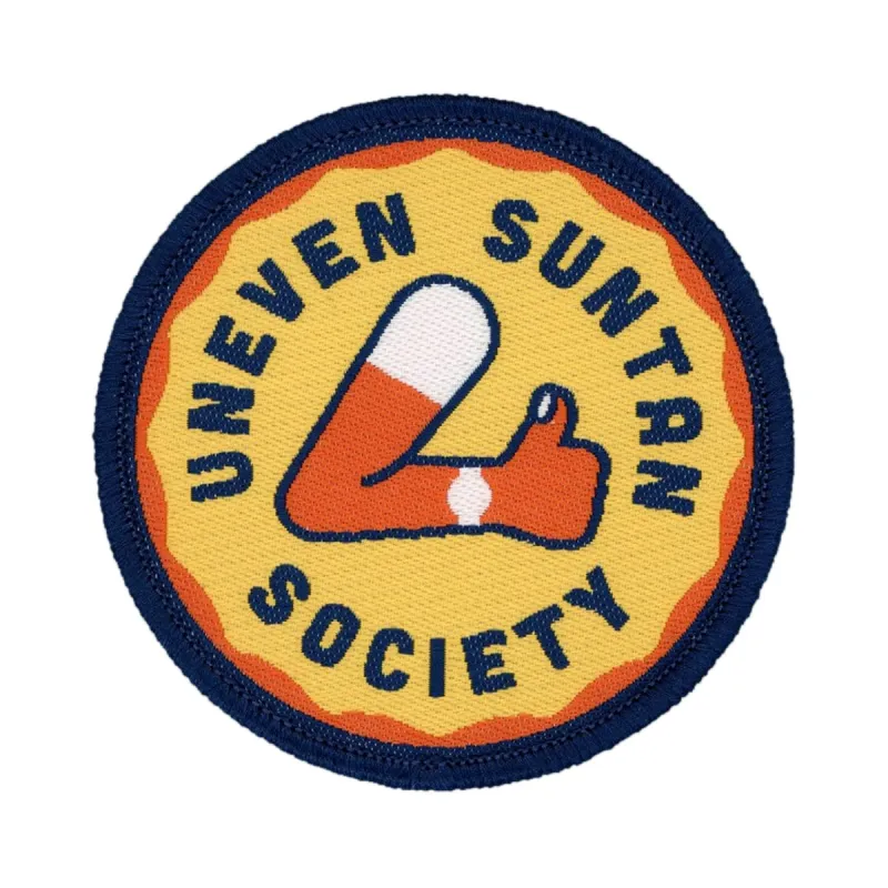 Uneven Suntan Society Patch sold by Black Maple Trading