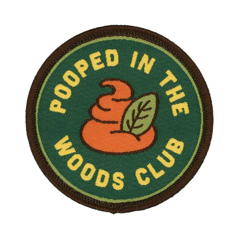 Pooped in the Woods Club Patch sold by Black Maple Trading