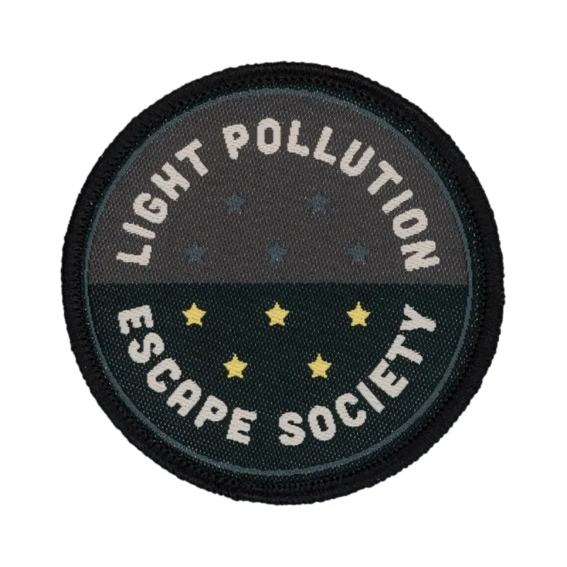 Light Pollution Escape Society Patch sold by Black Maple Trading