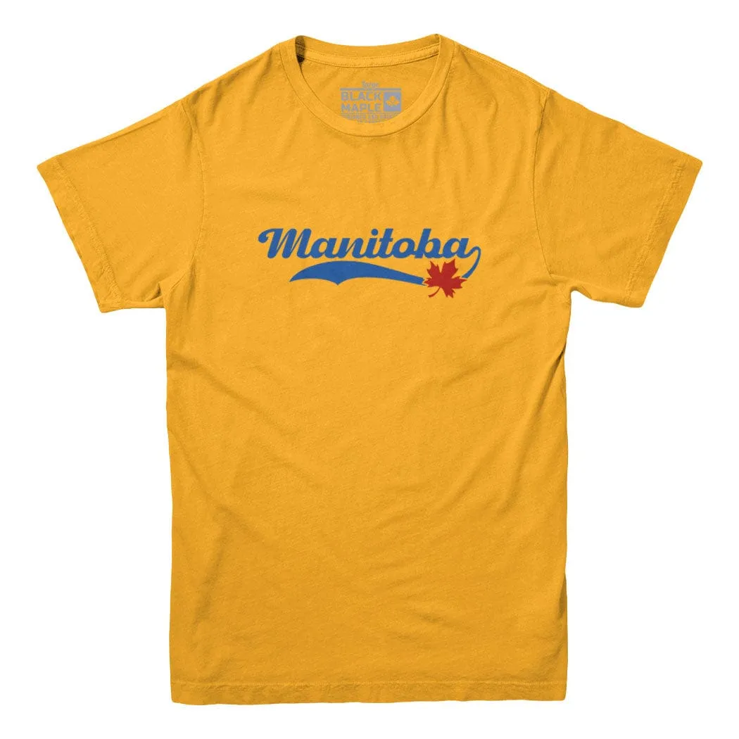 Manitoba Retro Baseball Logo T-shirt sold by Black Maple Trading product image thumbnail 5