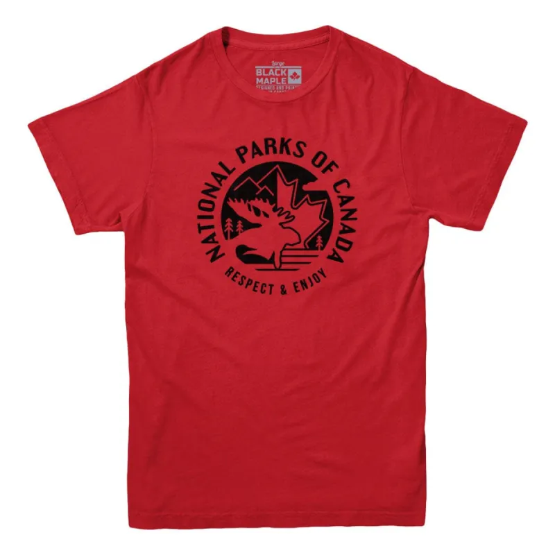 National Parks of Canada T-shirt sold by Black Maple Trading