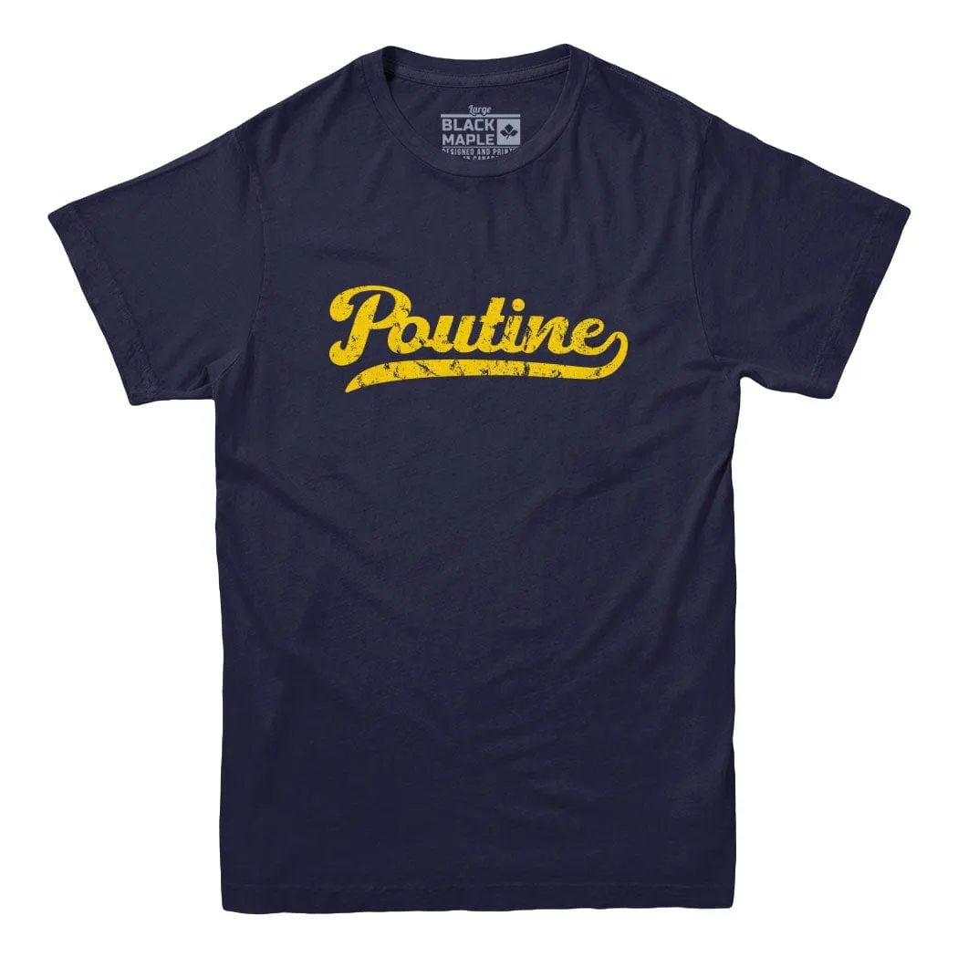 Poutine Old School T-shirt sold by Black Maple Trading product image thumbnail 3