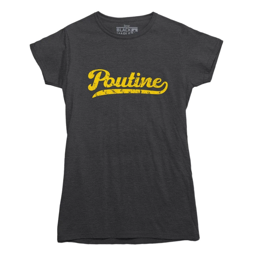 Poutine Old School T-shirt sold by Black Maple Trading product image thumbnail 2