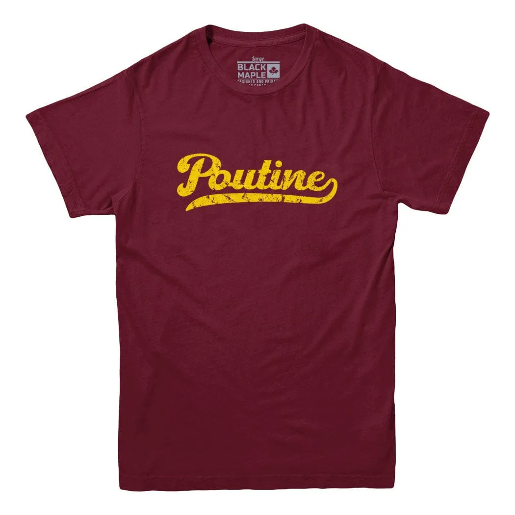Poutine Old School T-shirt sold by Black Maple Trading product image thumbnail 5