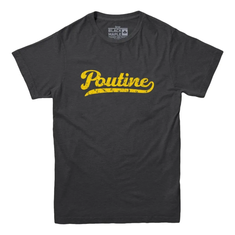 Poutine Old School T-shirt sold by Black Maple Trading
