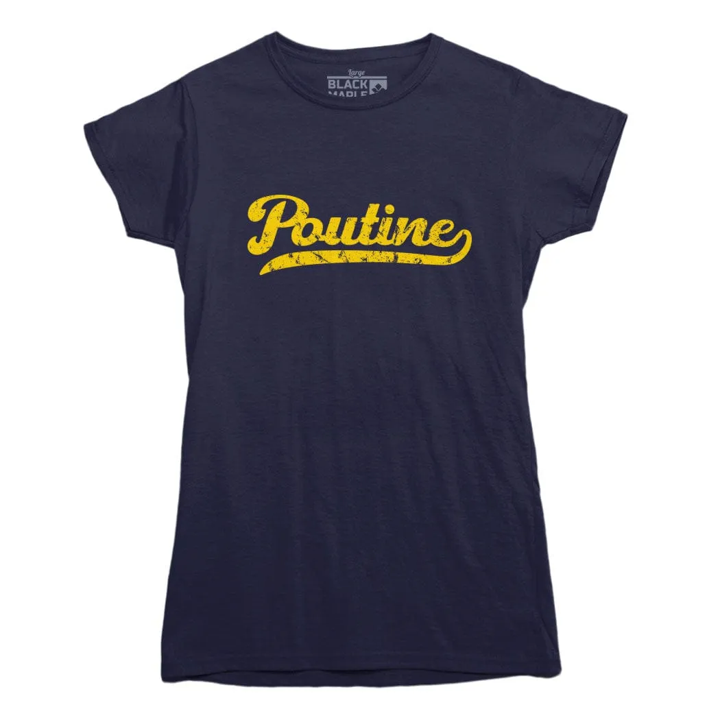 Poutine Old School T-shirt sold by Black Maple Trading product image thumbnail 4