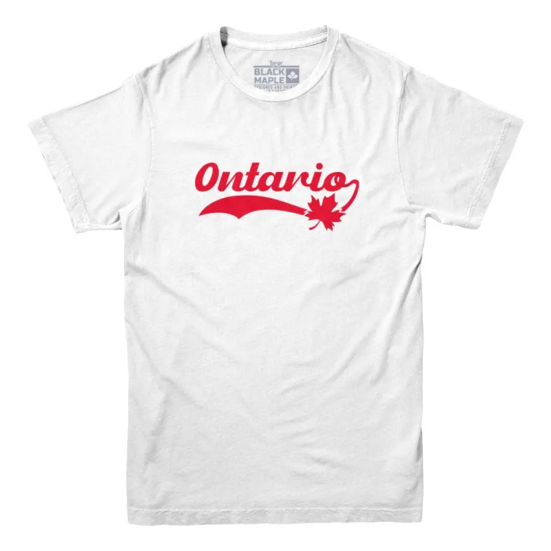 Ontario Retro Baseball Logo T-shirt sold by Black Maple Trading