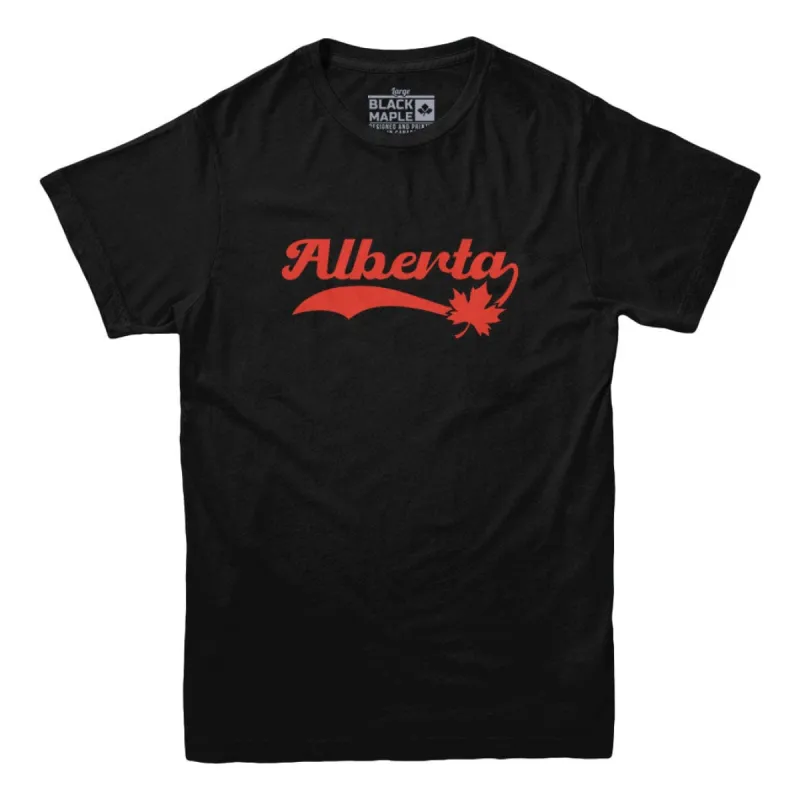 Alberta Retro Baseball Logo T-shirt sold by Black Maple Trading