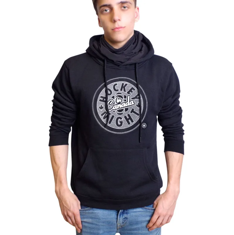 Hockey Night in Canada Zig Zag Embroidered Logo Hoodie made by Black Maple Trading