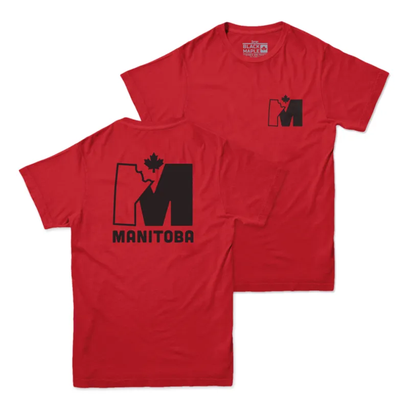 Manitoba M Logo T-shirt sold by Black Maple Trading