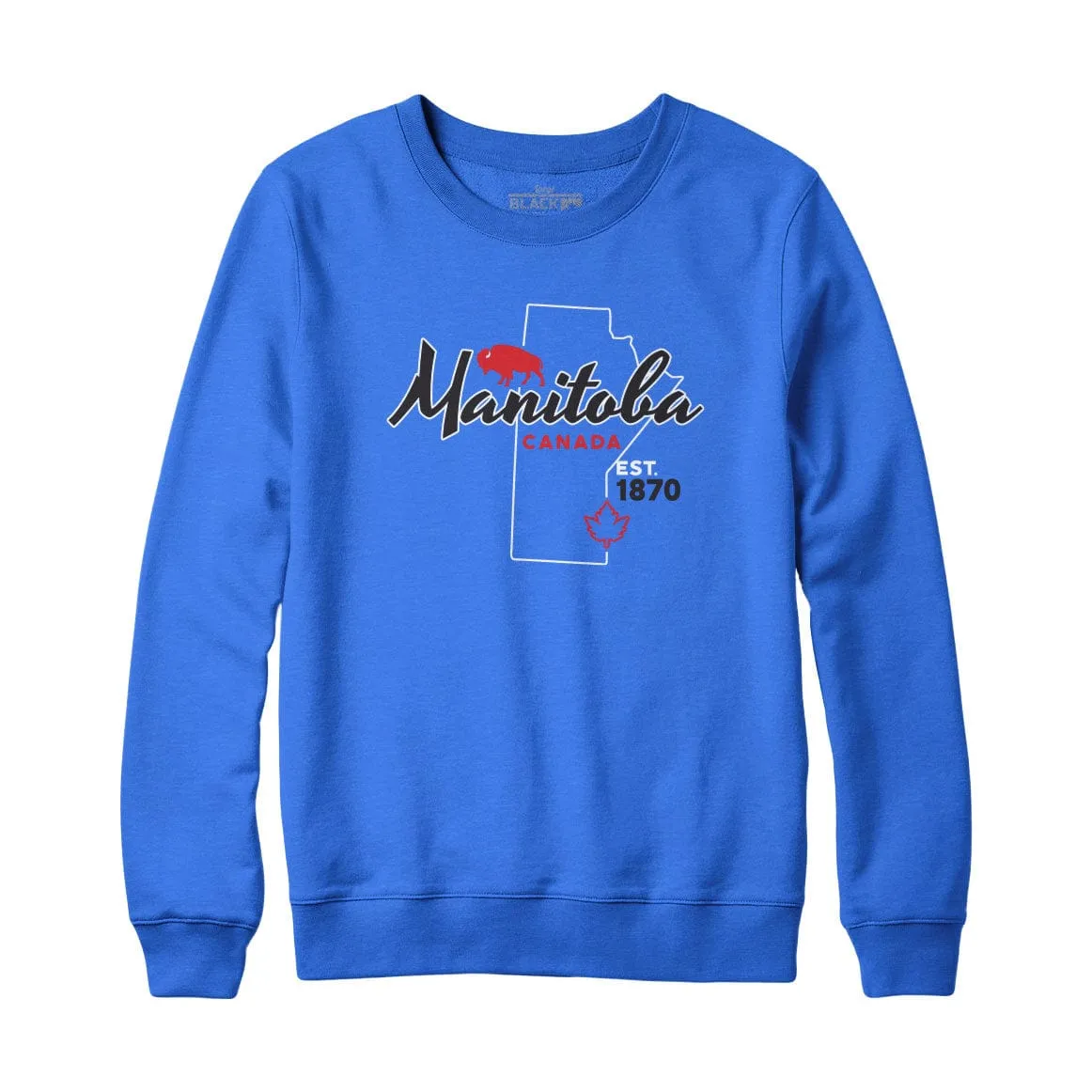 Manitoba Est 1870 Map Sweatshirt and Hoodie sold by Black Maple Trading product image thumbnail 2