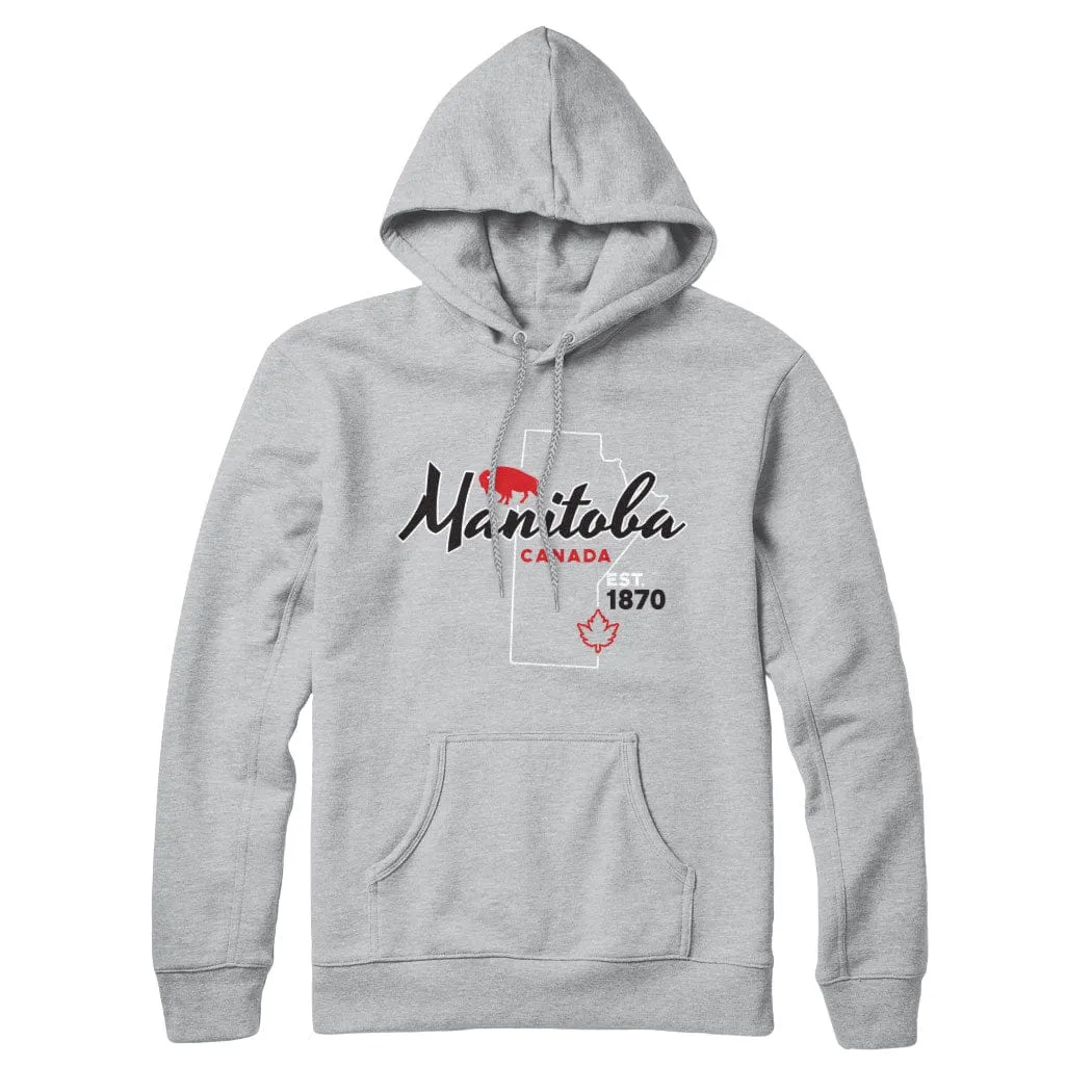 Manitoba Est 1870 Map Sweatshirt and Hoodie sold by Black Maple Trading product image thumbnail 3