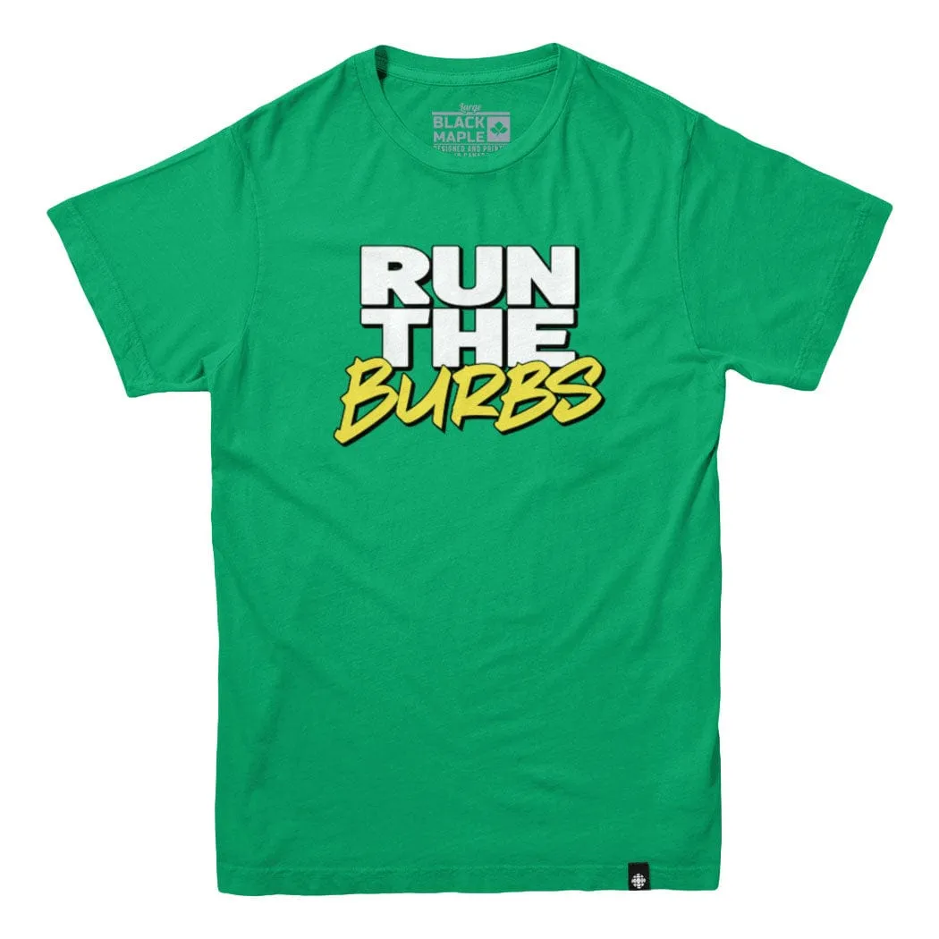 Run the Burbs Logo T-shirt sold by Black Maple Trading product image thumbnail 5