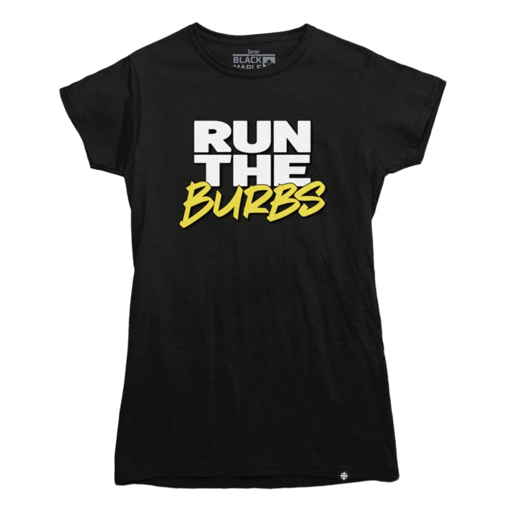 Run the Burbs Logo T-shirt sold by Black Maple Trading product image thumbnail 2