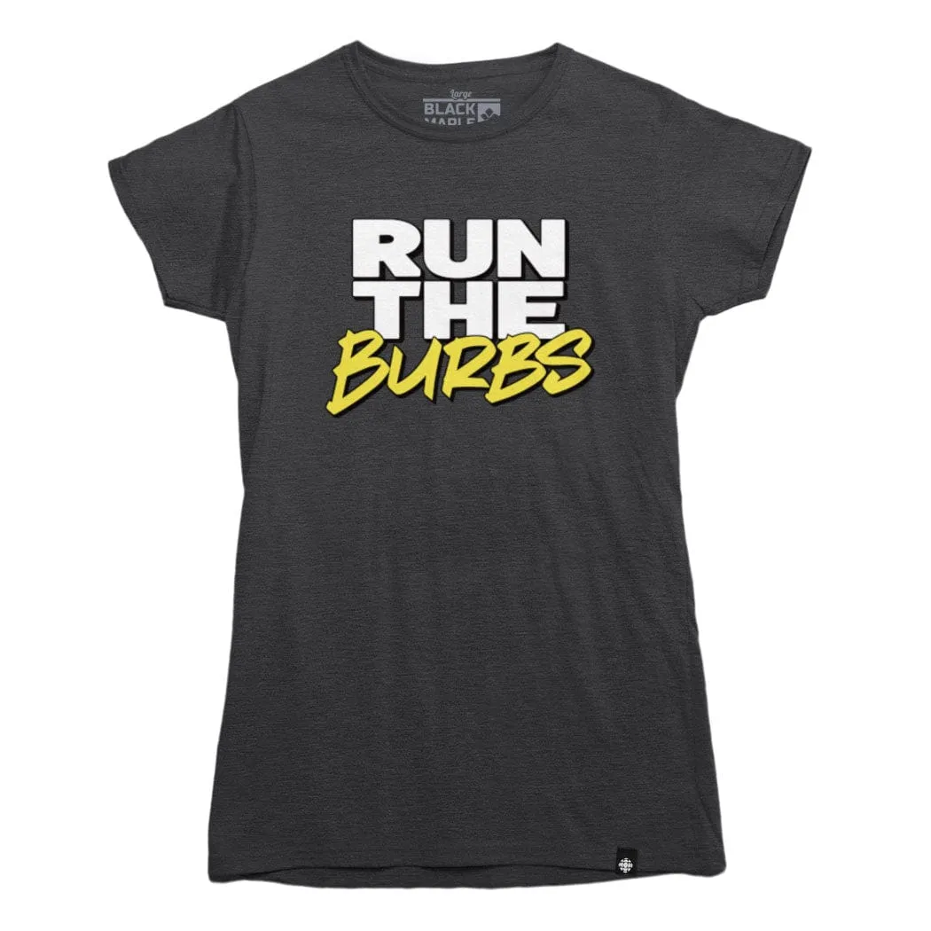 Run the Burbs Logo T-shirt sold by Black Maple Trading product image thumbnail 4