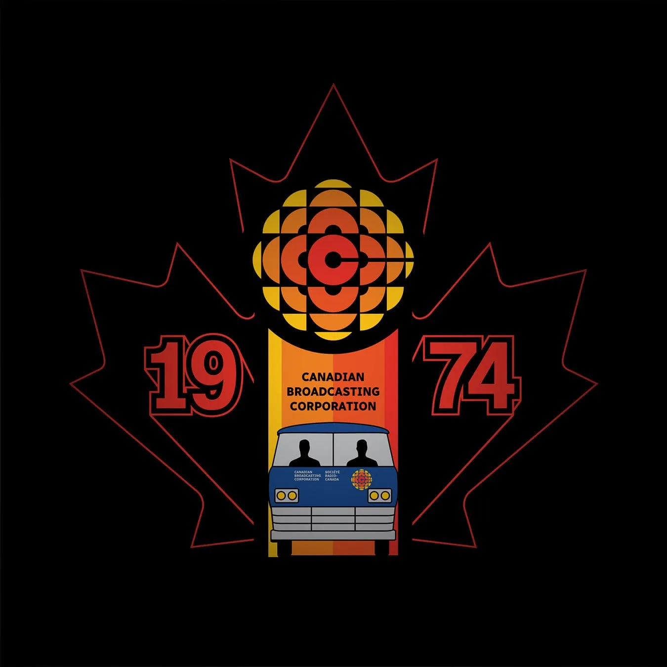 CBC 1974 Reporter Van Sweatshirt and Hoodie sold by Black Maple Trading product image thumbnail 2