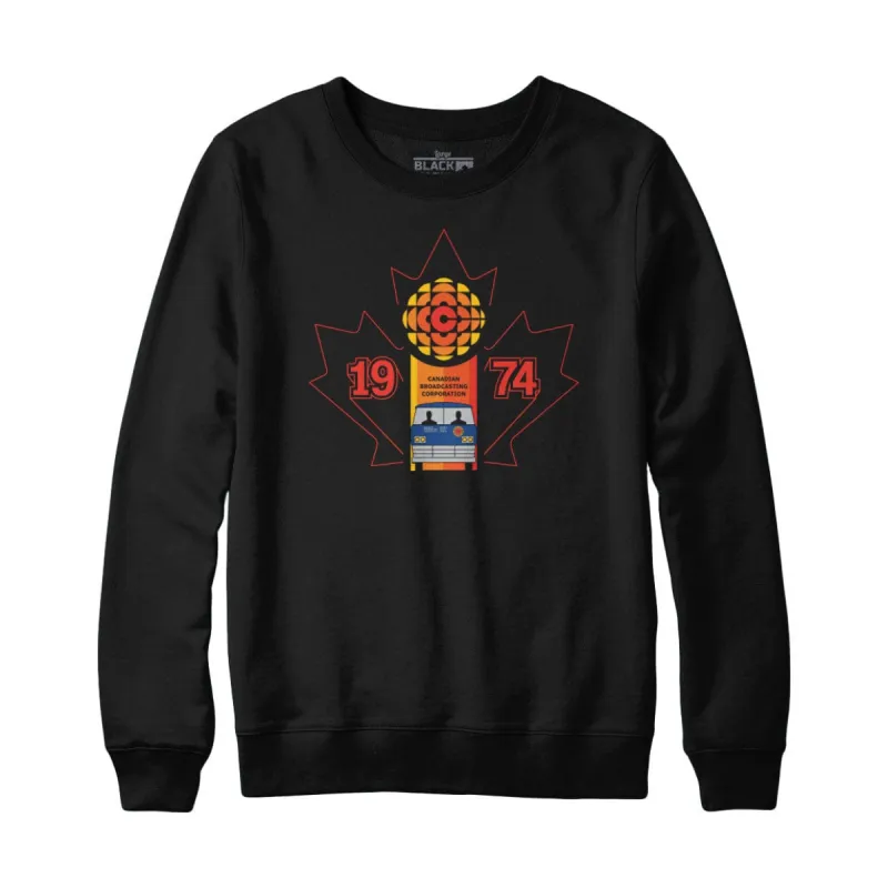 CBC 1974 Reporter Van Sweatshirt and Hoodie sold by Black Maple Trading