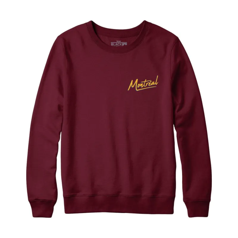 Montreal Signature Sweatshirt and Hoodie sold by Black Maple Trading