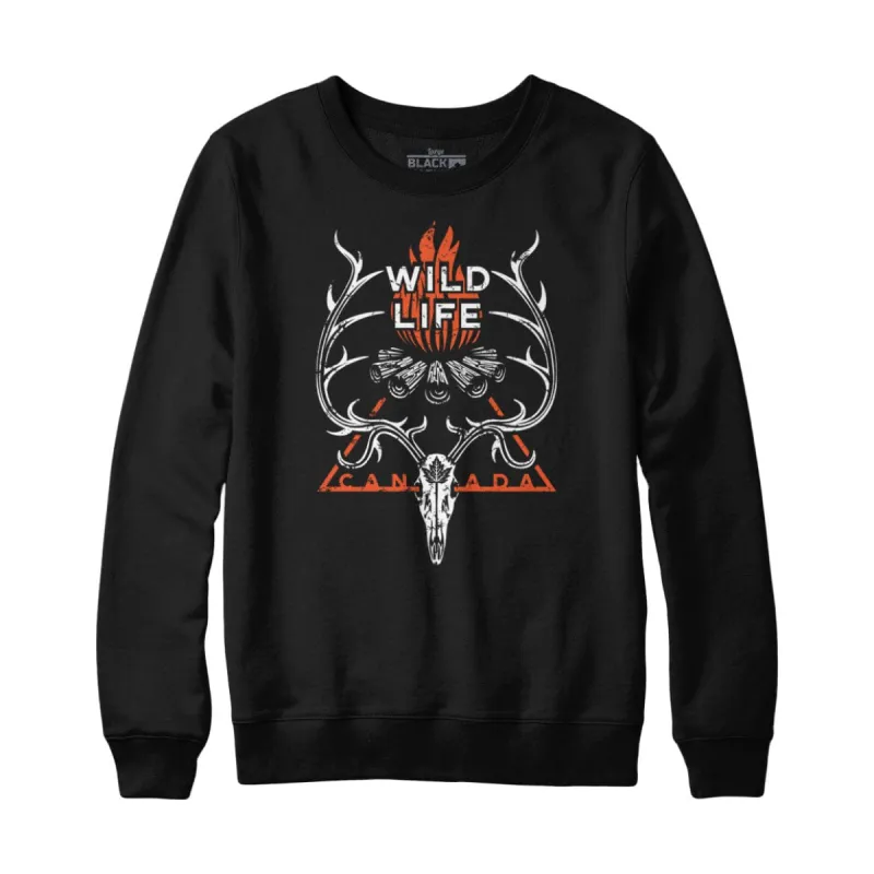 Wild Life Canada Sweatshirt sold by Black Maple Trading