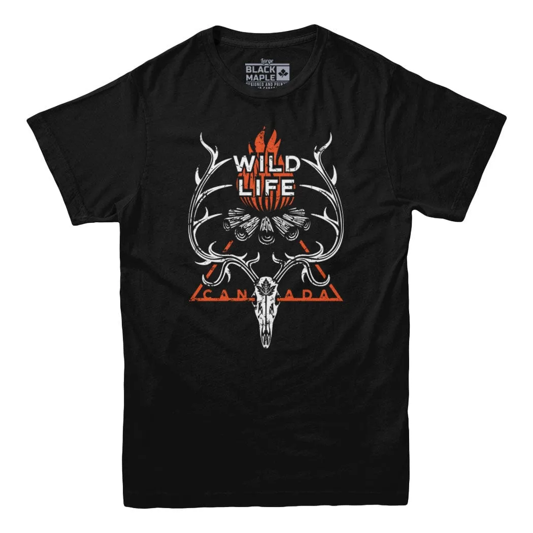 Wild Life Canada T-shirt sold by Black Maple Trading