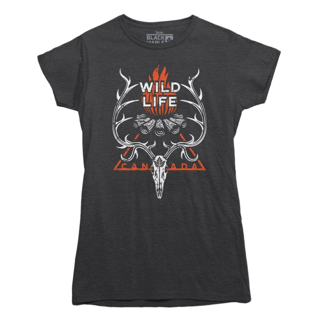 Wild Life Canada T-shirt sold by Black Maple Trading product image thumbnail 4
