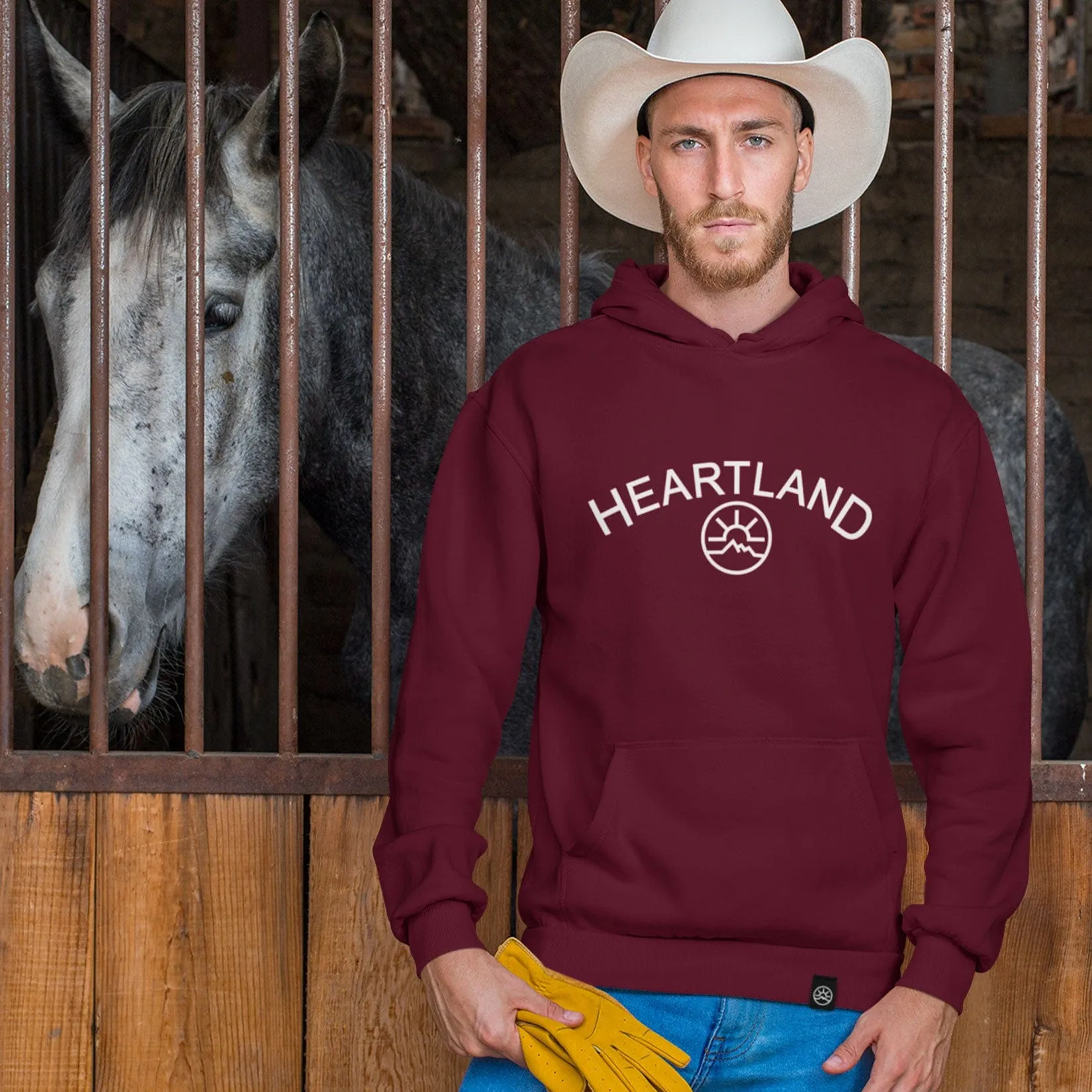 Heartland Ranch Logo Sweatshirt and Hoody sold by Black Maple Trading product image thumbnail 2