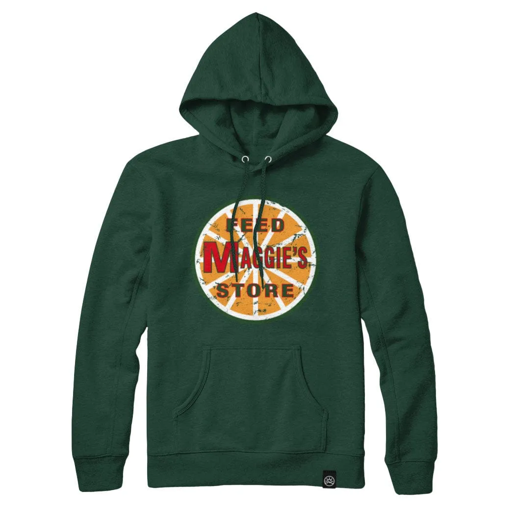 Maggies Feed Store Distressed Logo Sweatshirt and Hoodie sold by Black Maple Trading product image thumbnail 3