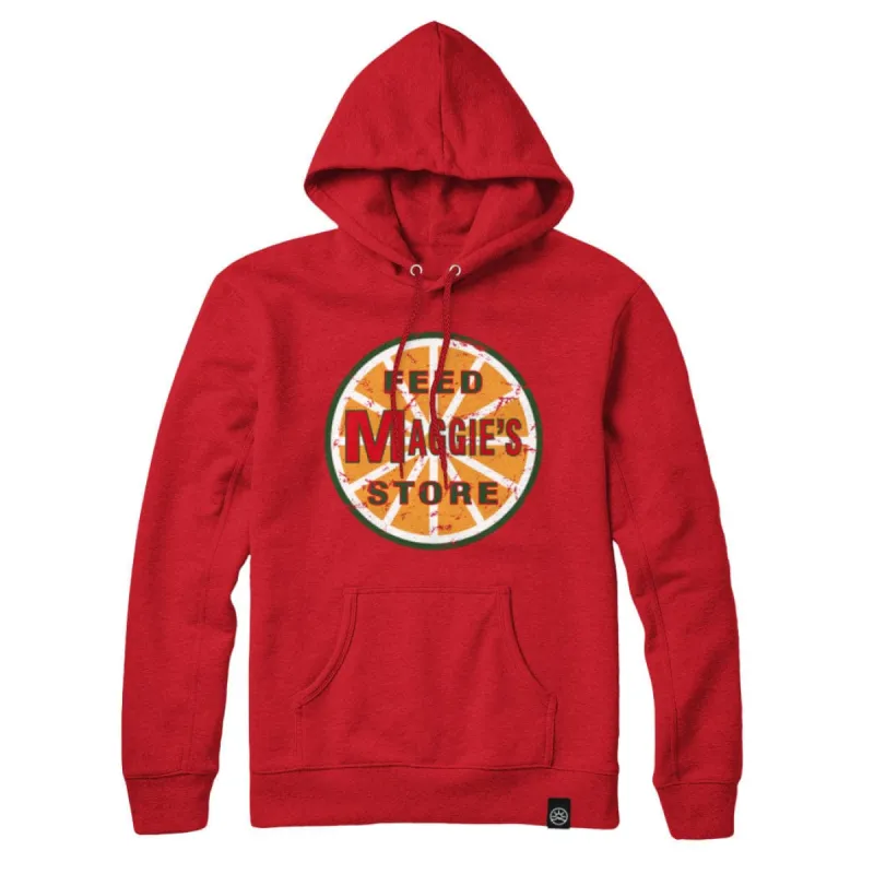 Maggies Feed Store Distressed Logo Sweatshirt and Hoodie sold by Black Maple Trading