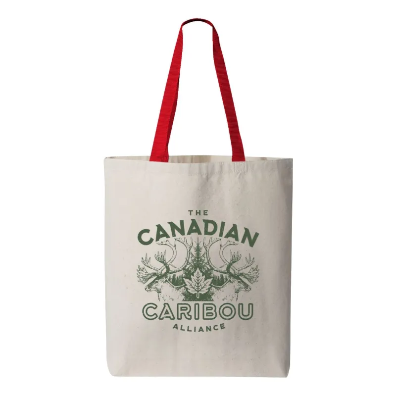 Canadian Caribou Alliance Canvas Tote Bag sold by Black Maple Trading