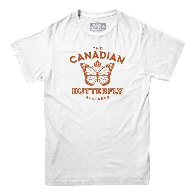 Canadian Butterfly Alliance T-shirt sold by Black Maple Trading