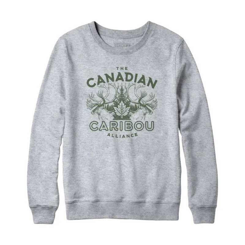 Canadian Caribou Alliance Sweatshirt and Hoodie sold by Black Maple Trading