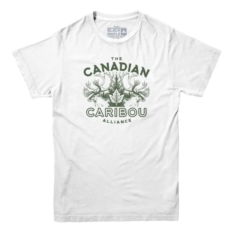 Canadian Caribou Alliance T-shirt sold by Black Maple Trading