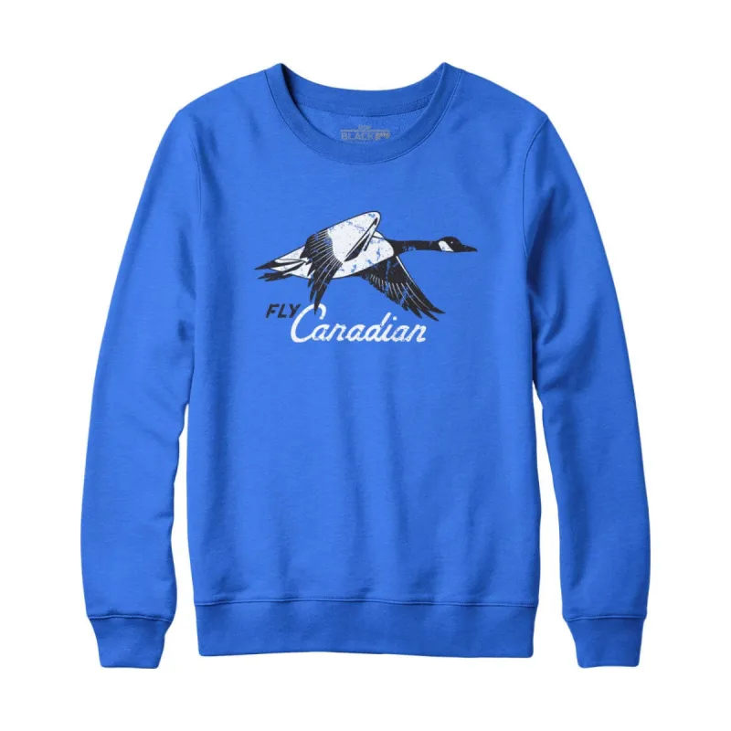 Fly Canadian Goose Sweatshirt and Hoodie sold by Black Maple Trading