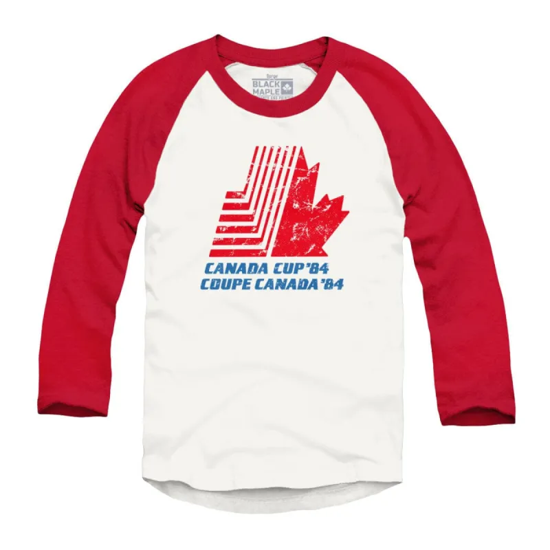 Canada Cup 84 Raglan Baseball Shirt sold by Black Maple Trading