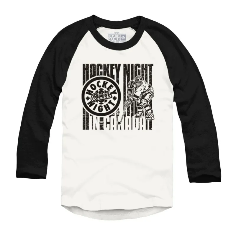 HNIC Ice Hockey Player Raglan sold by Black Maple Trading