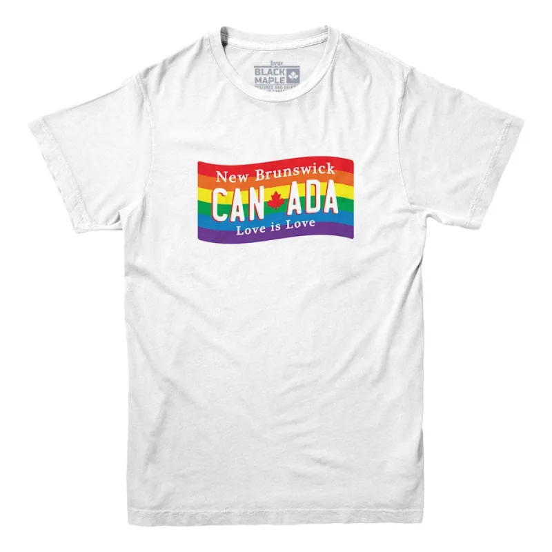 New Brunswick Love is Love T-shirt sold by Black Maple Trading