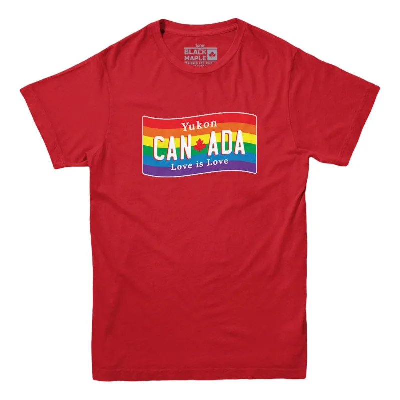 Yukon Love is Love T-shirt sold by Black Maple Trading
