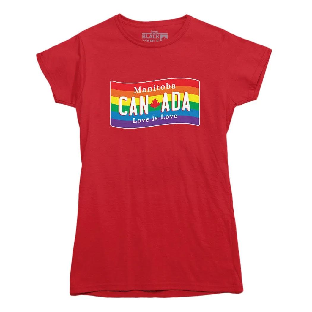Manitoba Love is Love T-shirt sold by Black Maple Trading product image thumbnail 3