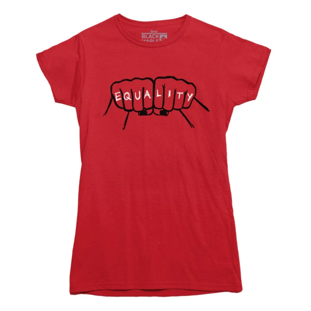 Equality Fists T-shirt sold by Black Maple Trading