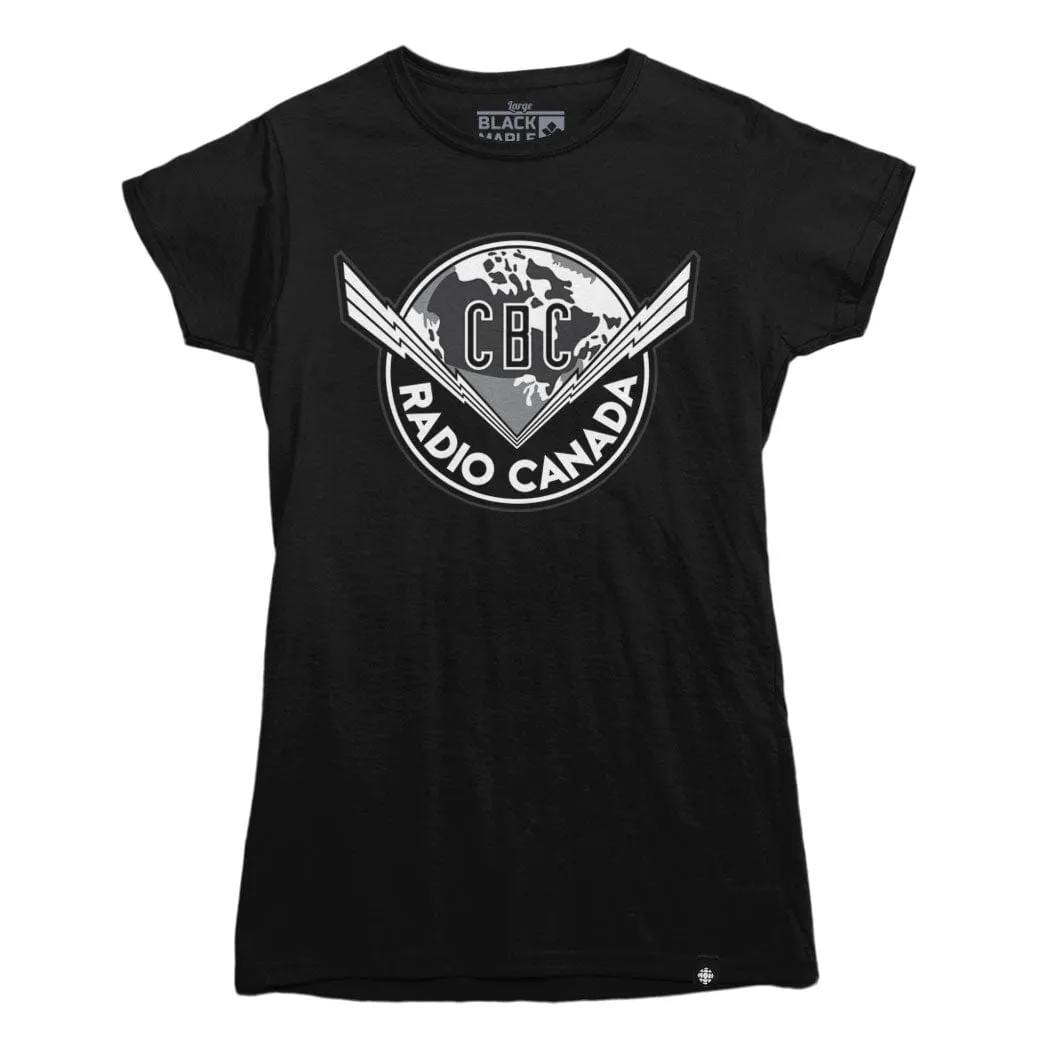 CBC 1940s BW Logo T-shirt sold by Black Maple Trading product image thumbnail 2