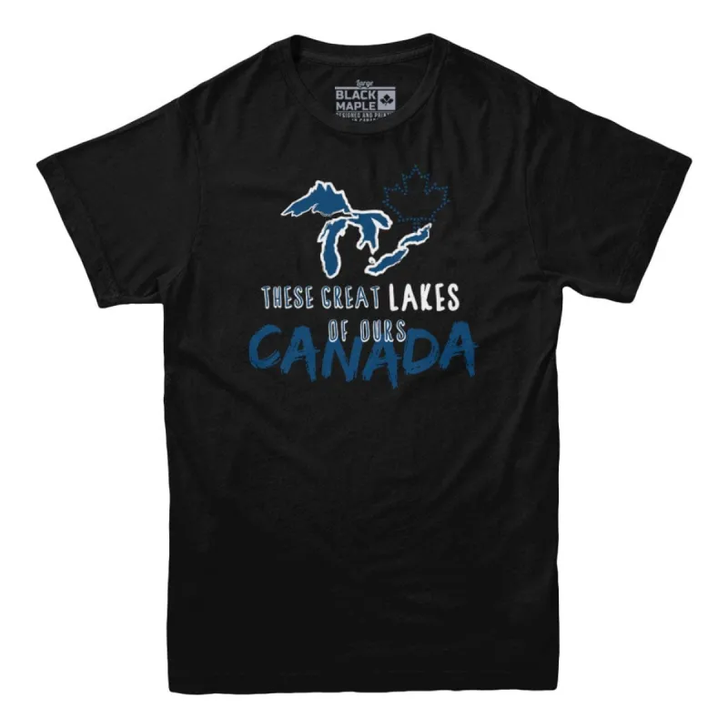 These Great Lakes of Ours T-shirt sold by Black Maple Trading