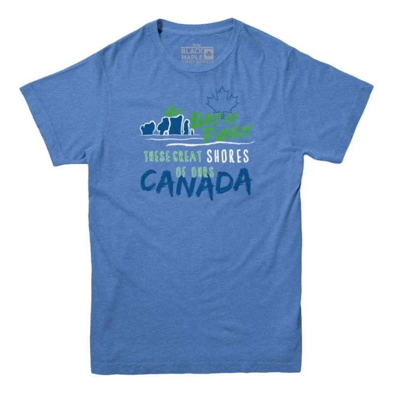 Bay of Fundy: These Great Shores T-shirt sold by Black Maple Trading