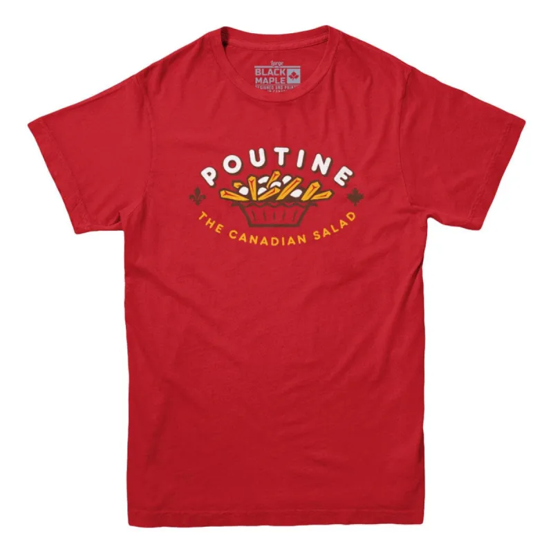 Poutine Canadian Salad T-shirt sold by Black Maple Trading
